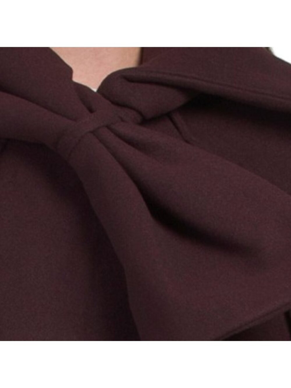 CECE Bow Front Cape Coat - Picture 3 of 3